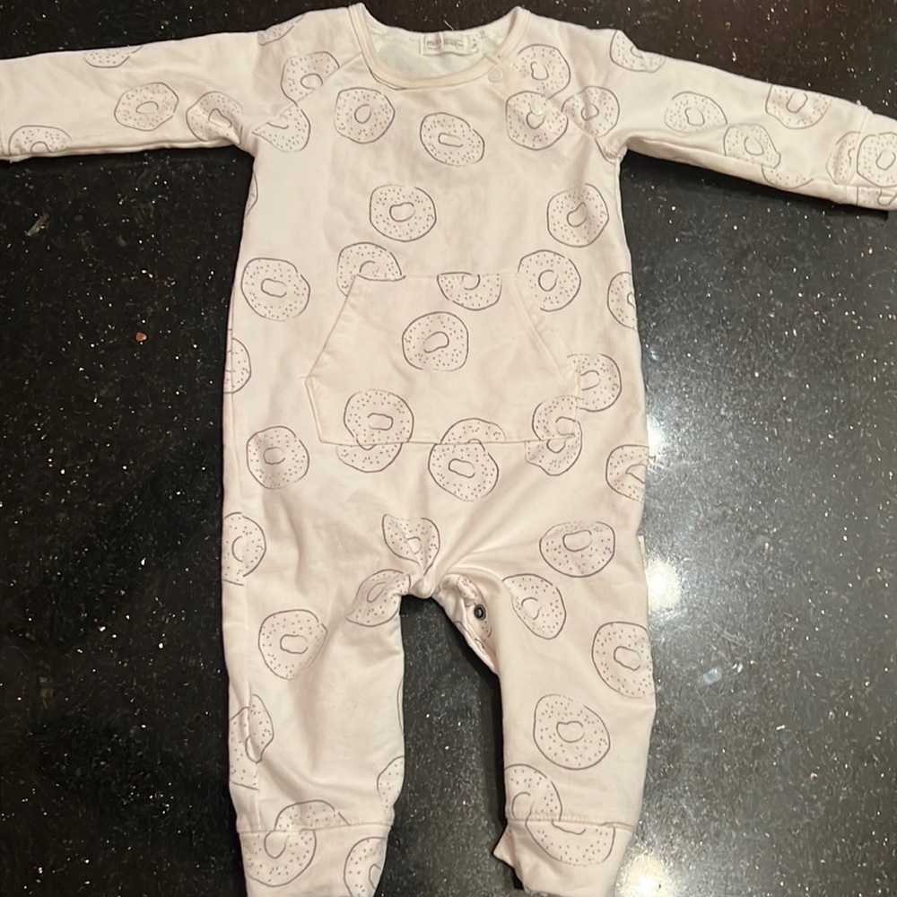 Miles Baby One Piece Body Suit Donuts